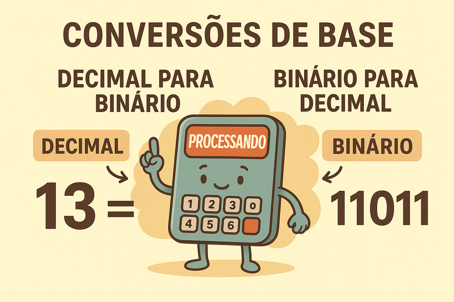 Conversão de base – Decimal e binário