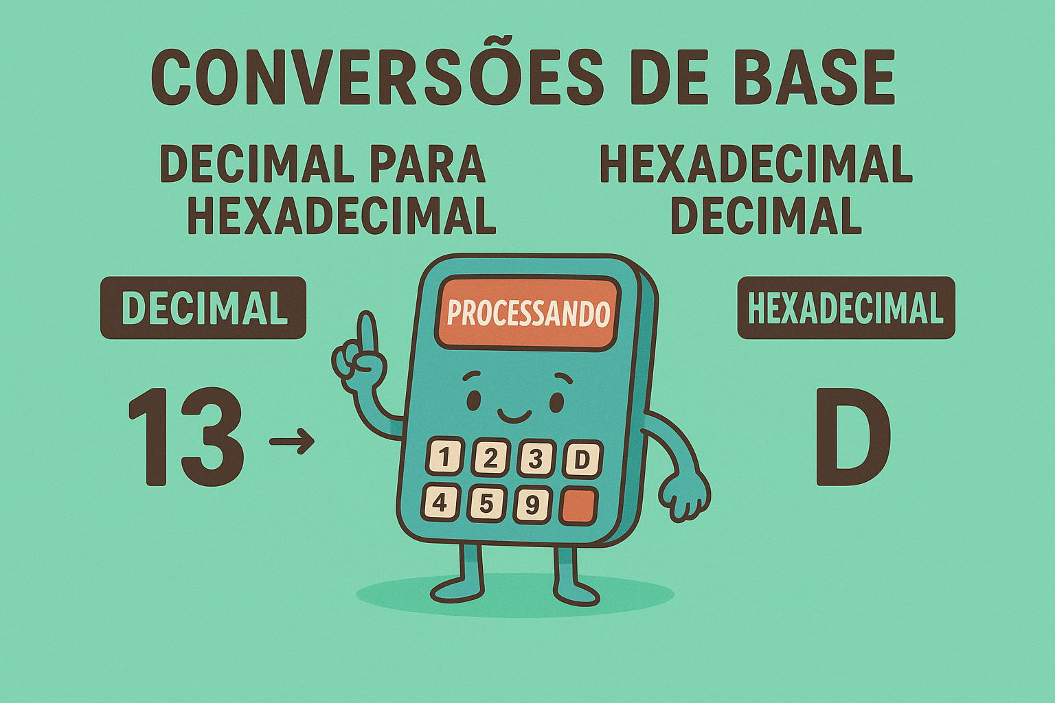 Conversão de base – Decimal e Hexadecimal