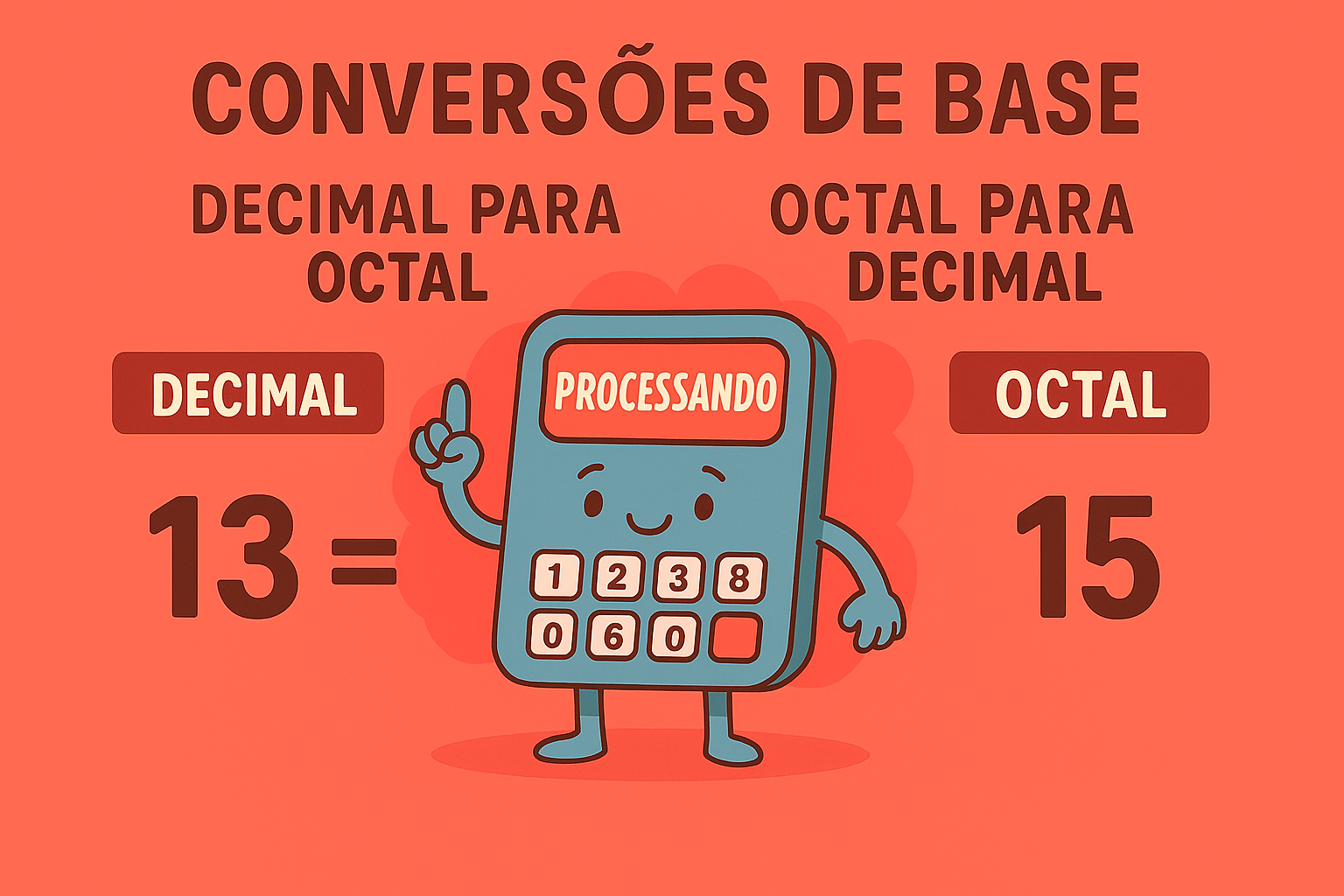 Conversão de base – Decimal e Octal