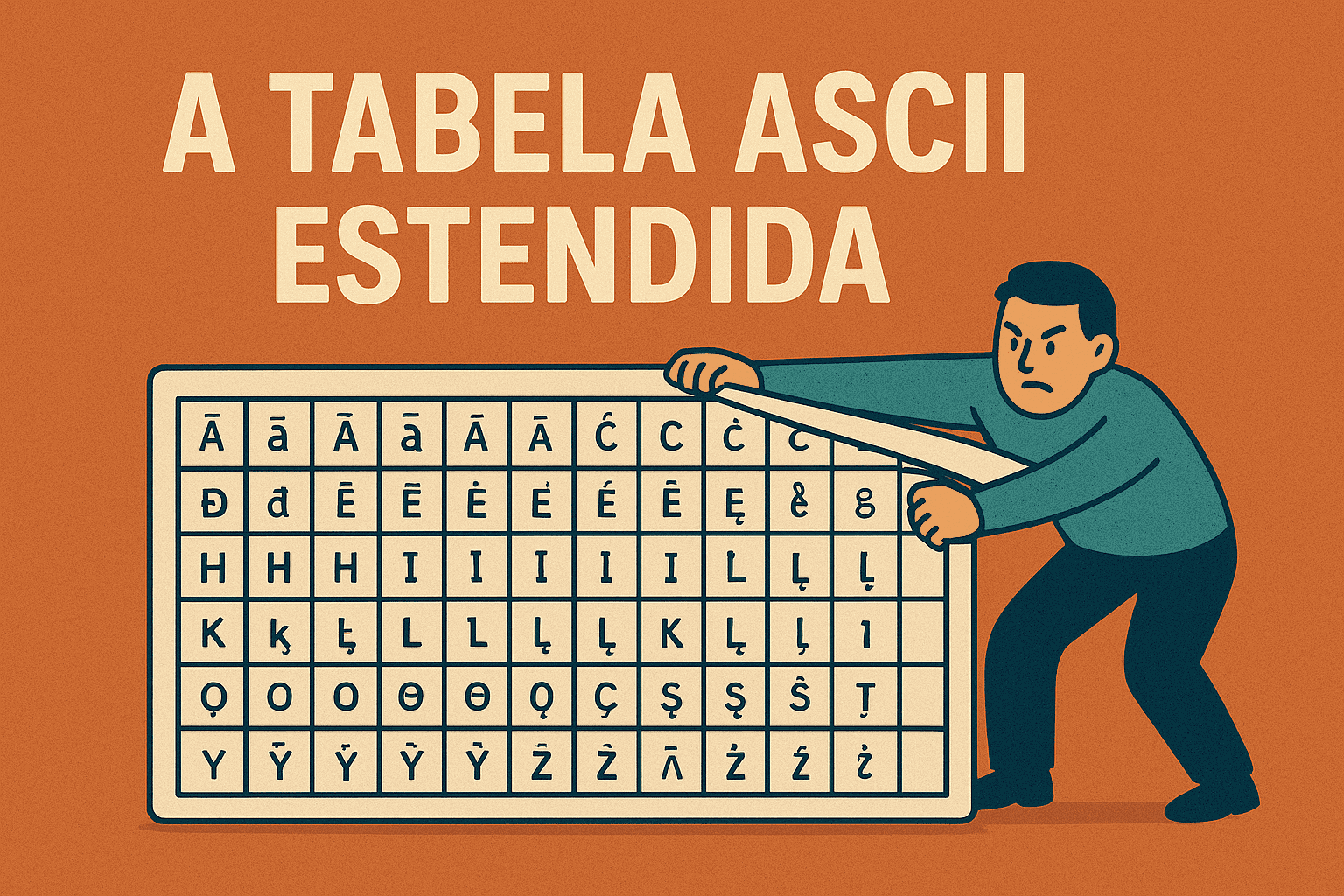 No momento, você está visualizando A tabela ASCII estendida